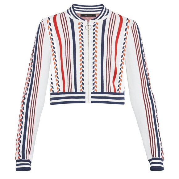 BCBG MaxAzria Thomas Jacquard Bomber Jacket - Picture 1 of 8